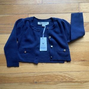 NWT Hope & Henry Cardigan Navy 18-24M